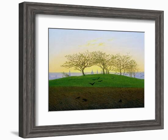 Hills and Ploughed Fields Near Dresden-Caspar David Friedrich-Framed Giclee Print