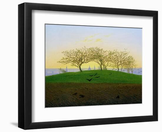 Hills and Ploughed Fields Near Dresden-Caspar David Friedrich-Framed Giclee Print