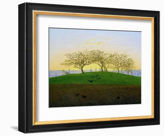 Hills and Ploughed Fields Near Dresden-Caspar David Friedrich-Framed Giclee Print