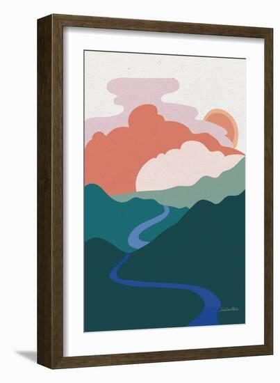 Hills and Valleys I Light v2-Sara Zieve Miller-Framed Art Print