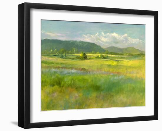 Hills Beyond the Meadow-Sheila Finch-Framed Art Print