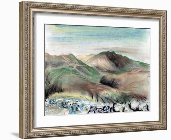 Hills in the Lake District, 2005,-Vincent Alexander Booth-Framed Giclee Print