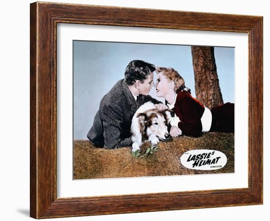 HILLS OF LASSIE, 1948 DIRECTED OF FRED M. WILCOX Tom Drake and Janet Leigh (photo)-null-Framed Photo