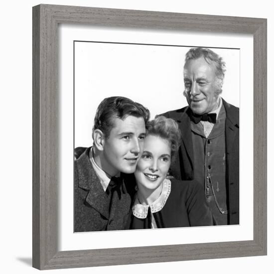HILLS OF LASSIE, 1948 DIRECTED OF FRED M. WILCOX Tom Drake, Janet Leigh and Edmund Gwenn (b/w photo-null-Framed Photo