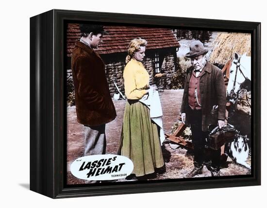 HILLS OF LASSIE, 1948 DIRECTED OF FRED M. WILCOX Tom Drake, Janet Leigh and Edmund Gwenn (photo)-null-Framed Stretched Canvas