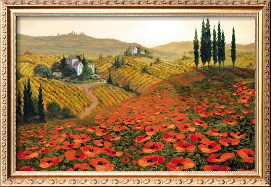Hills of Tuscany II-Steve Wynne-Framed Giclee Print