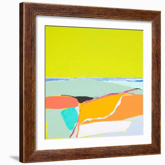 Hills over the Sea, 2014 (Acrylic on Canvas)-Angie Kenber-Framed Giclee Print