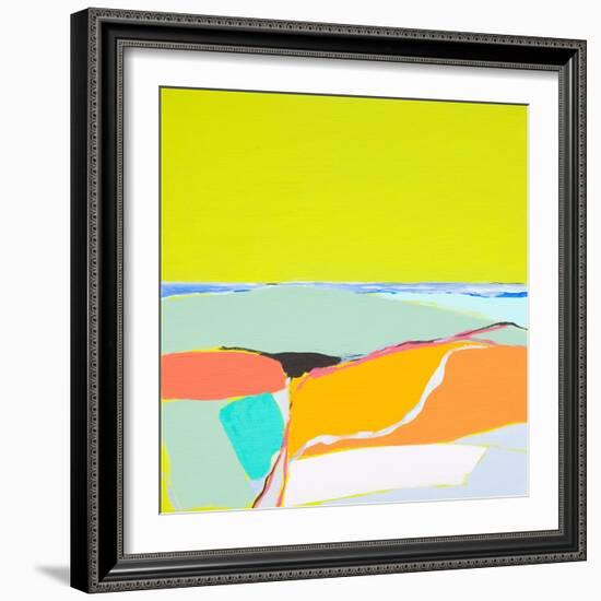 Hills over the Sea, 2014 (Acrylic on Canvas)-Angie Kenber-Framed Giclee Print