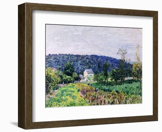 Hills Surrounding Paris, 1879-Alfred Sisley-Framed Giclee Print