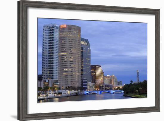 Hillsborough River and Skyline, Tampa, Florida, United States of America, North America-Richard Cummins-Framed Photographic Print