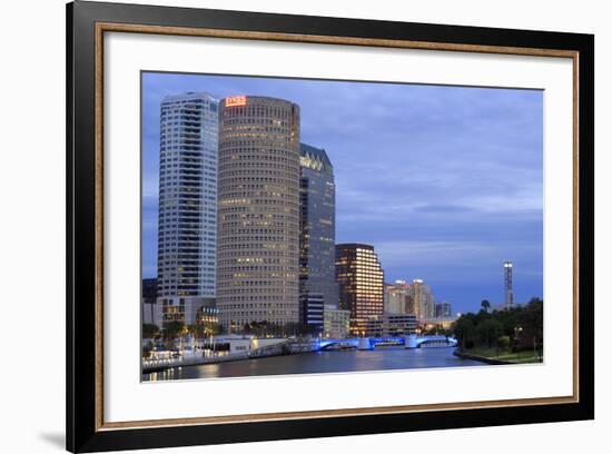 Hillsborough River and Skyline, Tampa, Florida, United States of America, North America-Richard Cummins-Framed Photographic Print