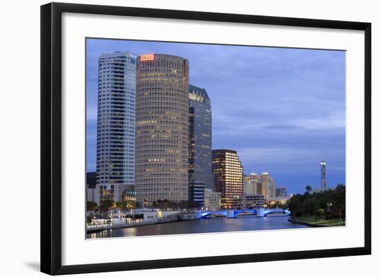 Hillsborough River and Skyline, Tampa, Florida, United States of America, North America-Richard Cummins-Framed Photographic Print