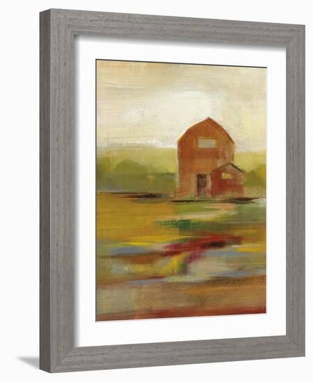 Hillside Barn II v2-Silvia Vassileva-Framed Art Print