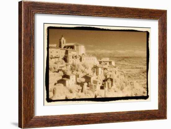 Hillside, Bonnieux, France-Theo Westenberger-Framed Art Print