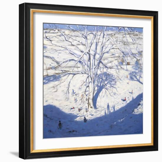 Hillside, Elton Near Rowsley, 2008-Andrew Macara-Framed Giclee Print