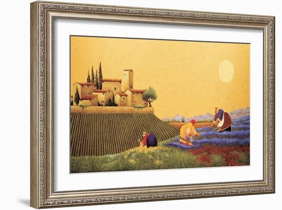 Hillside Flowers-Lowell Herrero-Framed Art Print