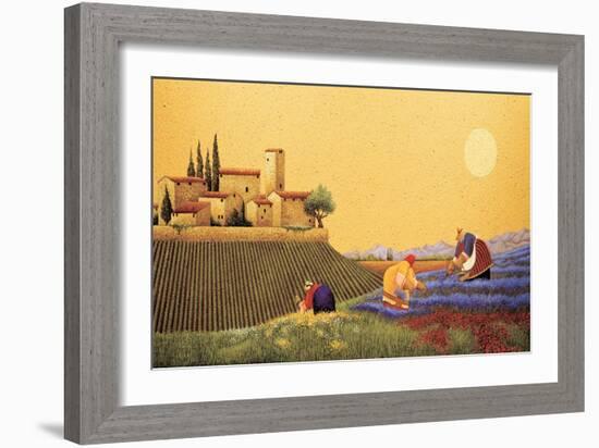 Hillside Flowers-Lowell Herrero-Framed Art Print