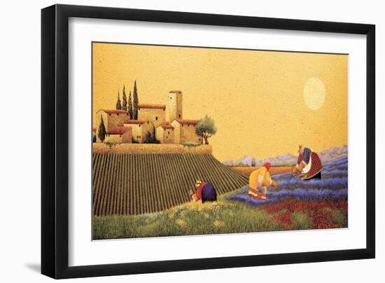 Hillside Flowers-Lowell Herrero-Framed Art Print