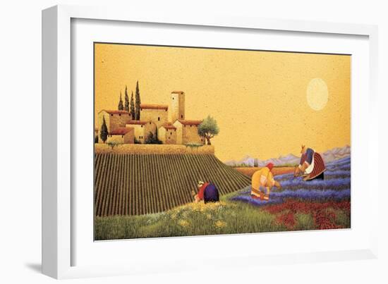 Hillside Flowers-Lowell Herrero-Framed Art Print