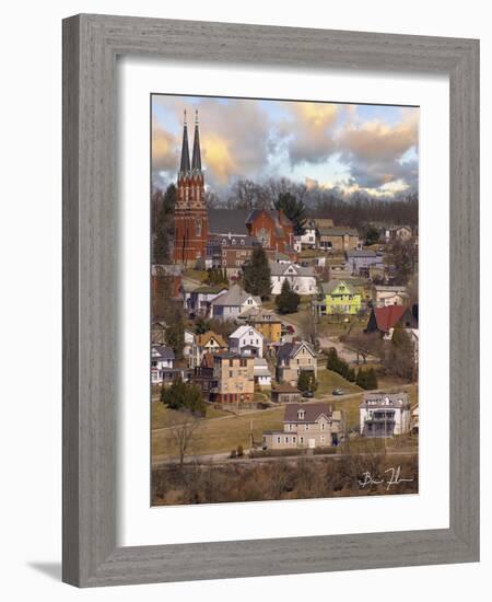 Hillside Homes-5fishcreative-Framed Giclee Print