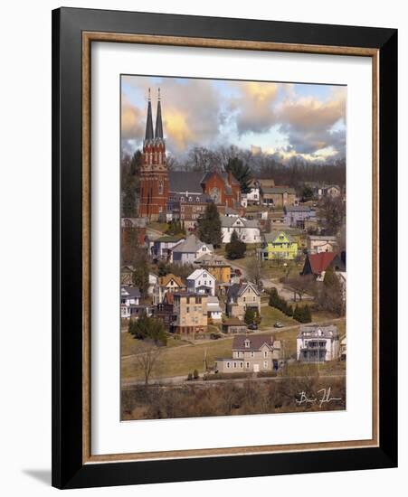 Hillside Homes-5fishcreative-Framed Giclee Print