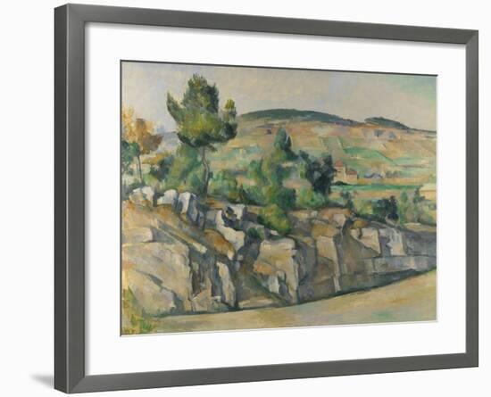 Hillside in Provence, C. 1890-Paul Cézanne-Framed Giclee Print