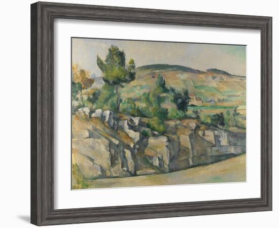 Hillside in Provence, C. 1890-Paul Cézanne-Framed Giclee Print