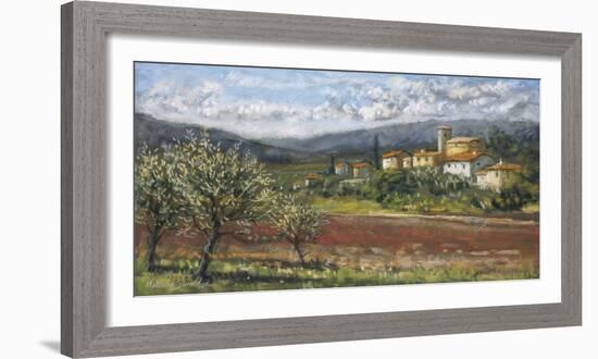 Hillside Olives-Malcolm Surridge-Framed Art Print