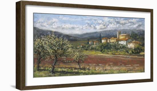 Hillside Olives-Malcolm Surridge-Framed Art Print