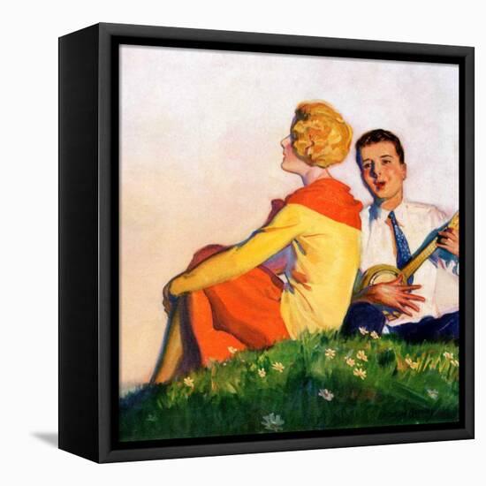 "Hillside Serenade,"May 1, 1928-McClelland Barclay-Framed Premier Image Canvas