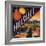 Hillsweet Brand - Porterville, California - Citrus Crate Label-Lantern Press-Framed Art Print