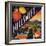 Hillsweet Brand - Porterville, California - Citrus Crate Label-Lantern Press-Framed Art Print