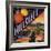 Hillsweet Brand - Porterville, California - Citrus Crate Label-Lantern Press-Framed Art Print