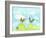 Hilltop Roosters-Ingrid Blixt-Framed Art Print