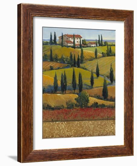 Hilltop Villa II-Tim O'toole-Framed Art Print