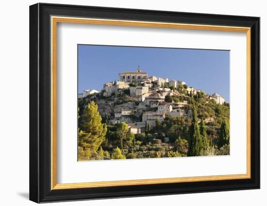 Hilltop Village of Gordes, Provence, Provence-Alpes-Cote D'Azur, Southern France, France, Europe-Markus Lange-Framed Photographic Print