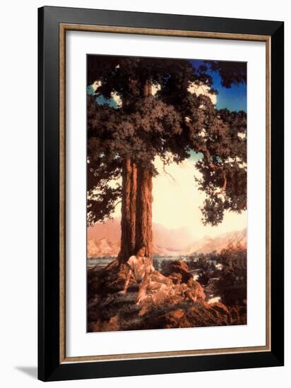 Hilltop-Maxfield Parrish-Framed Art Print