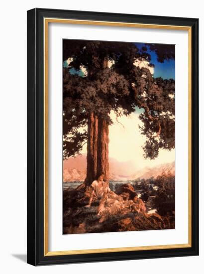 Hilltop-Maxfield Parrish-Framed Art Print