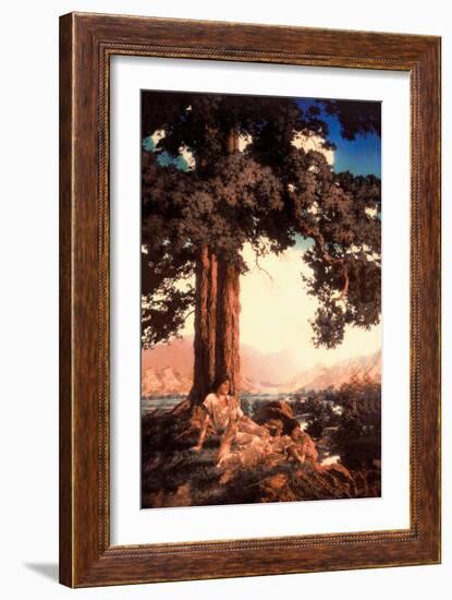 Hilltop-Maxfield Parrish-Framed Art Print