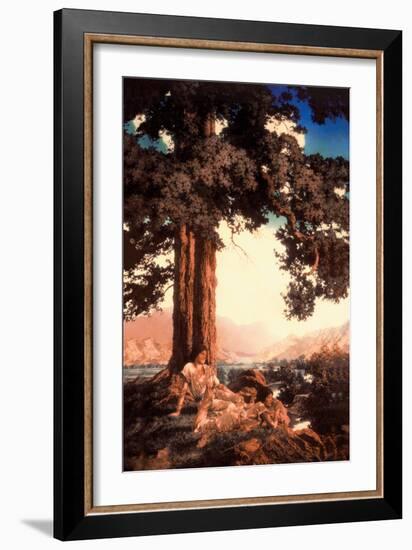 Hilltop-Maxfield Parrish-Framed Art Print