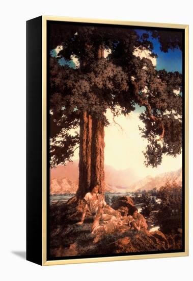 Hilltop-Maxfield Parrish-Framed Stretched Canvas