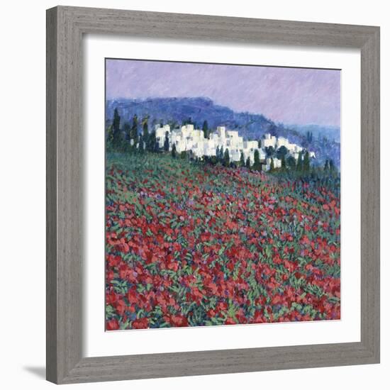 Hilltown in Tuscany-Hazel Barker-Framed Giclee Print