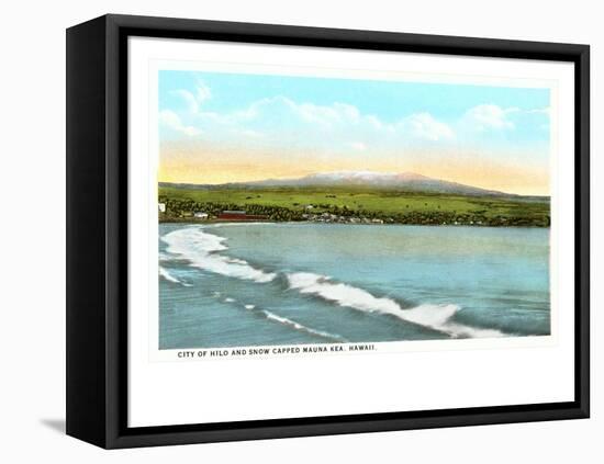 Hilo and Mauna Kea. Hawaii-null-Framed Stretched Canvas