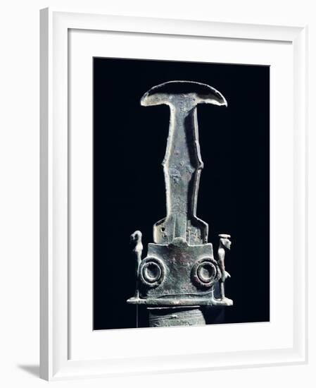 Hilt of a Sword and Scabbard, Bronze Artifacts from Vulci-null-Framed Giclee Print