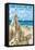 Hilton Head, South Carolina - Sand Castle-Lantern Press-Framed Stretched Canvas