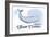 Hilton Head, South Carolina - Whale - Blue - Coastal Icon-Lantern Press-Framed Art Print