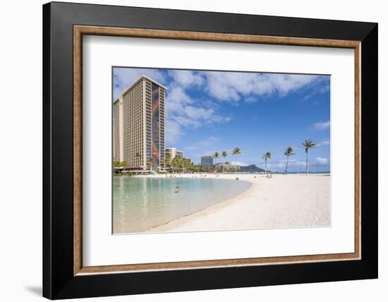 Hilton Lagoon, Waikiki Beach, Waikiki, Honolulu, Oahu, Hawaii-Michael DeFreitas-Framed Photographic Print