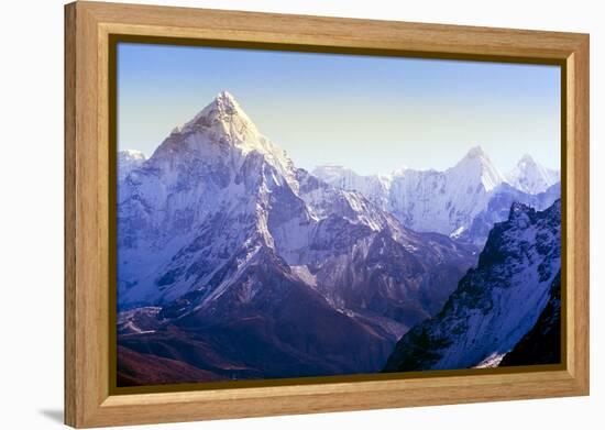 Himalaya Mountains-Microstock Man-Framed Premier Image Canvas