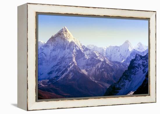 Himalaya Mountains-Microstock Man-Framed Premier Image Canvas