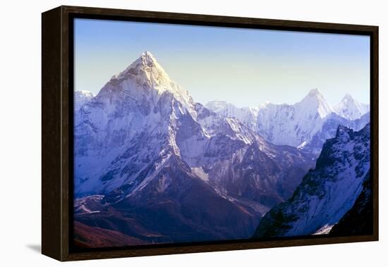 Himalaya Mountains-Microstock Man-Framed Premier Image Canvas